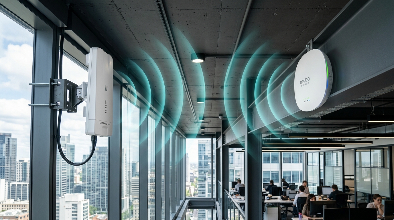 Mallas WiFi de alta velocidad y enlaces inalámbricos